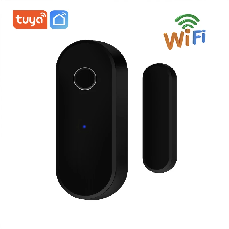 Tuya Smart WiFi Door Window Sensor Open Closed Magnetic Detector Smart Home APP Voice Control Via Alexa Google Home Smart Life