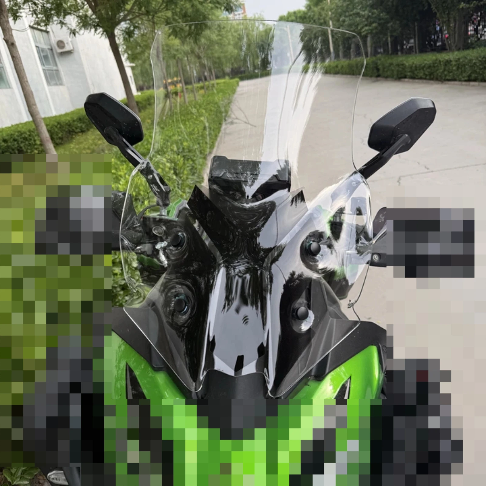 

Motorcycle Modding Windshield Windscreen Heightened and Modified Transparent Front Glass For Kawasaki Versys 650 Versys650 2023