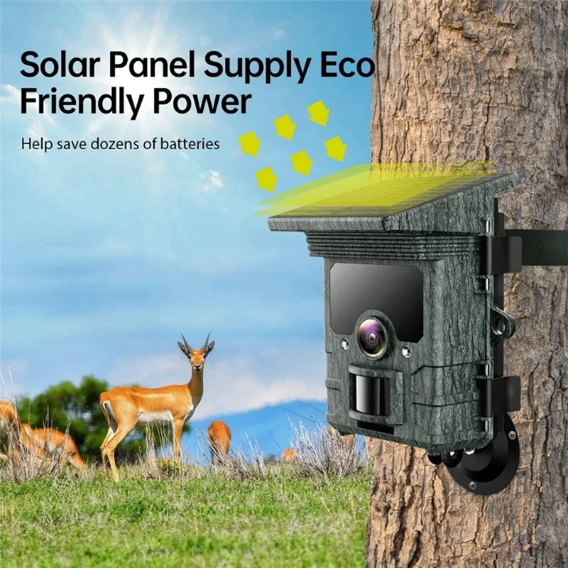 

50MP 4K Video Trail Camera With Night Vision,0.3S Motion Activation,Waterproof For Outdoor Huntingand Garden Monitoring