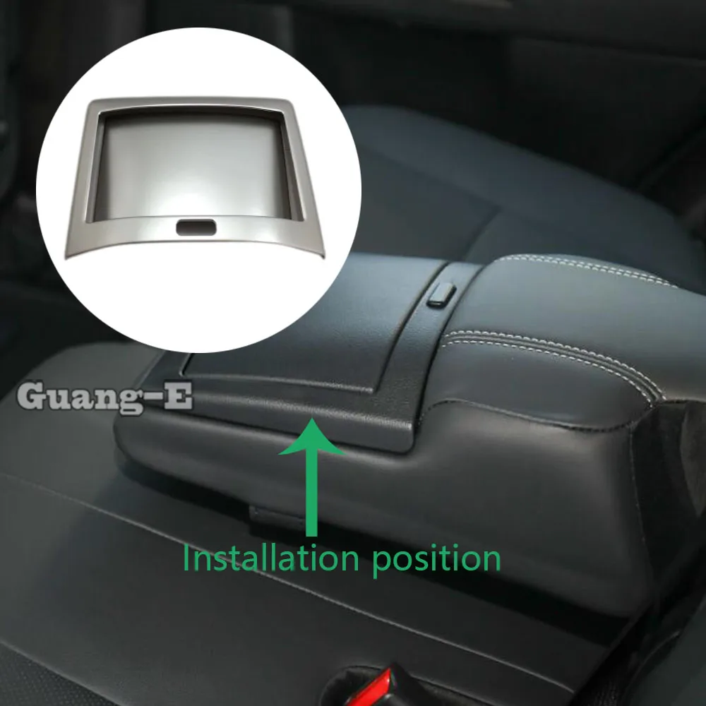 For Toyota Prado FJ150 2010 2011 2012 2013 2014 2015 2016 2017 2018 2019 Car Stick Console Rear Cup Armrest Box Cover Frame Lamp