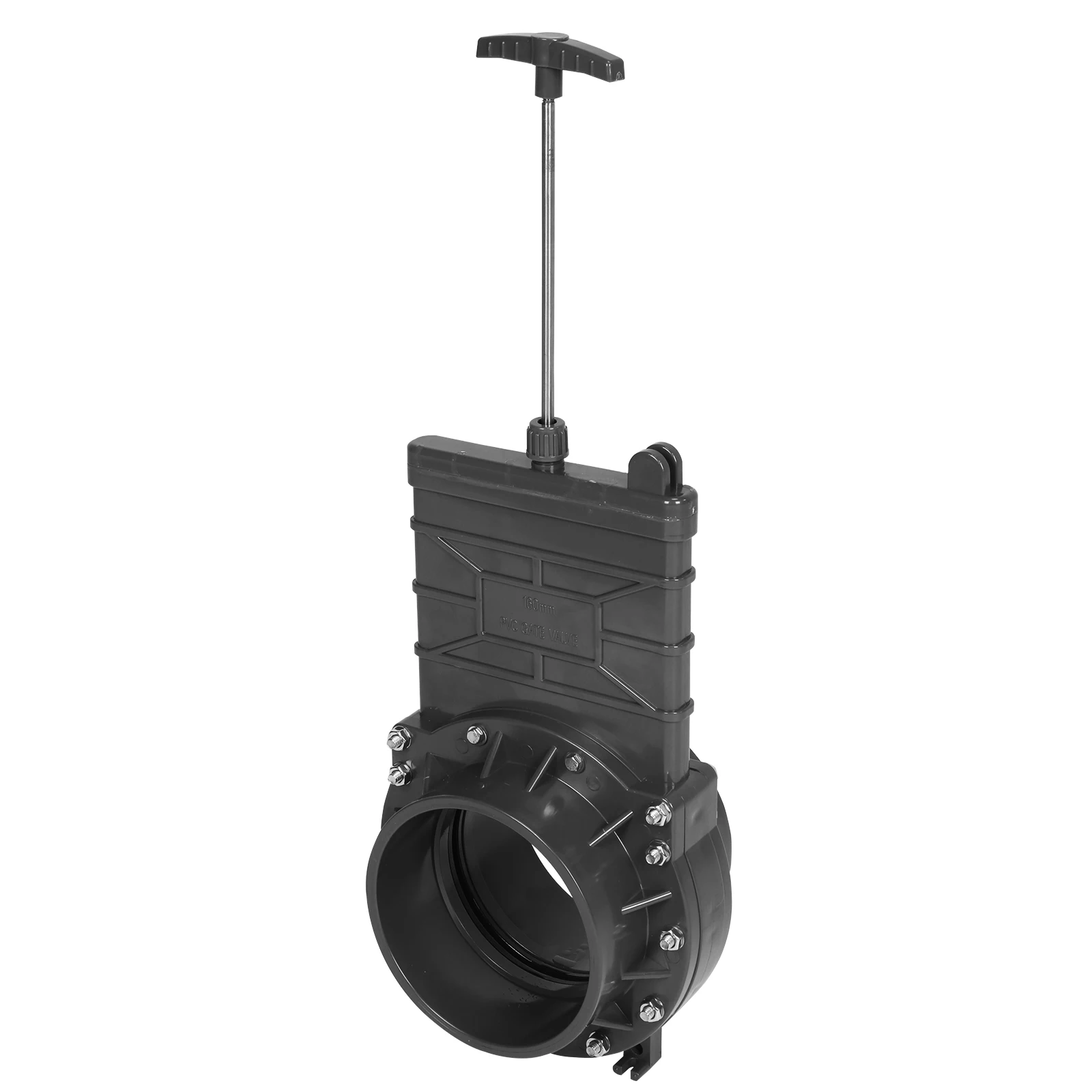 صمام بوابة PVC مع حارس البوابة RV TRAILER VAN Spigot Valve Assembly صمام لوحة سحب بلاستيكية