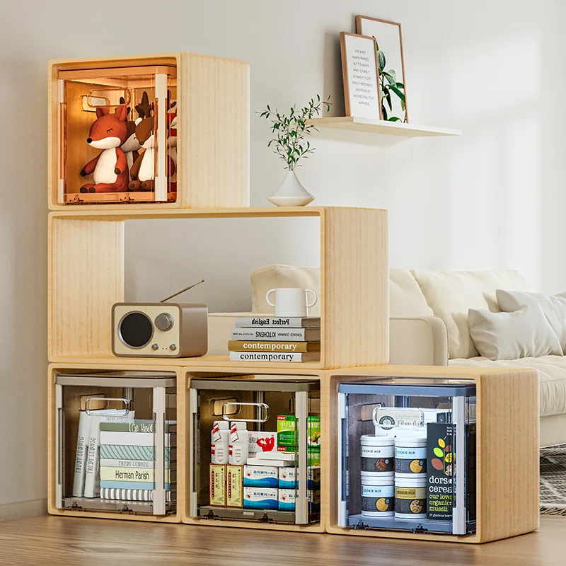 Large Capacity Transparent Home Storage Box Organizer Plastic Folding Box with Lid Toys Tool Sundries Wardrobe Clothes Organizer