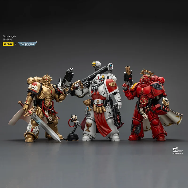【منتج جديد】JOYTOY Dark Source Warhammer 40K Blood Angels Sanguinary Priest Captain 1/18 تمثال جندي لعبة هدية ما قبل البيع