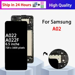 ์ผ์ฑ A02 A022 LCD ๋์คํ๋ ์ด ํฐ์น ์คํฌ๋ฆฐ ๋์งํ์ด์ ์ ๋ ํ ๊ณ ํ์ง ์ผ์ฑ A022 LCD A022F A022M A022G ํ๋ ์