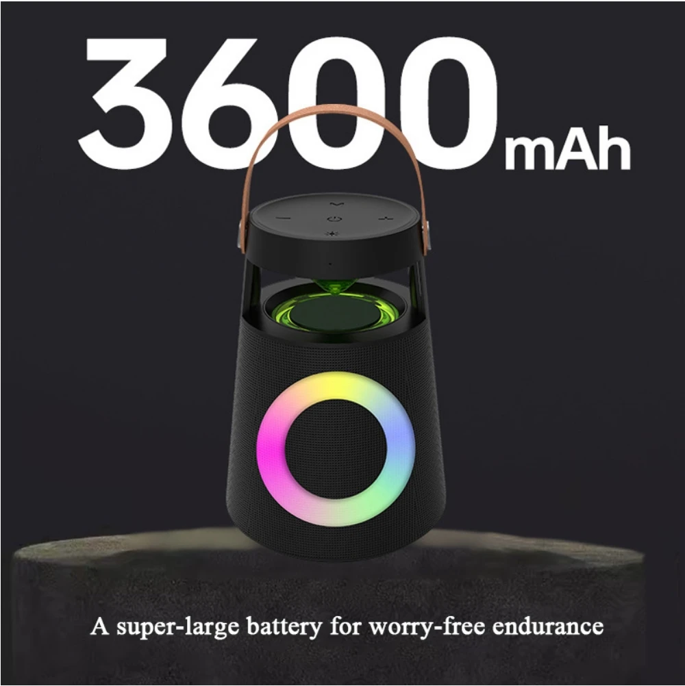 

New Model Bluetooth Speaker: Sleek Design, Powerful Subwoofer Bass, Portable for Outdoor Use, TF Card Playback, High Volume & Po