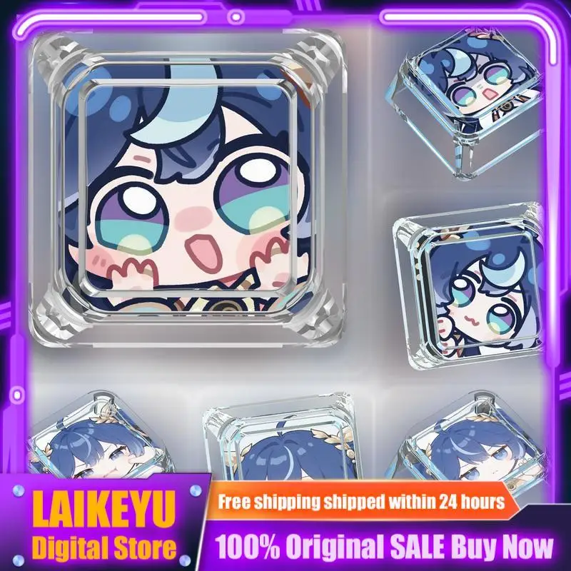 

Mingchao Yuno cartoon Theme keycaps mechanical keyboard XDA height 1pcs PC gaming keyboard Accessorie gift collection keycaps