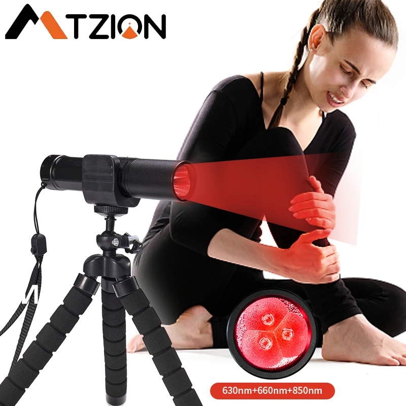 MTZION Red Light LED Wand with 3 Wavelength Lamp 630nm&660nm&850nm for Shoulder,Knee,Lumbar Spine,Nape,Wrist,Ankle Relaxation