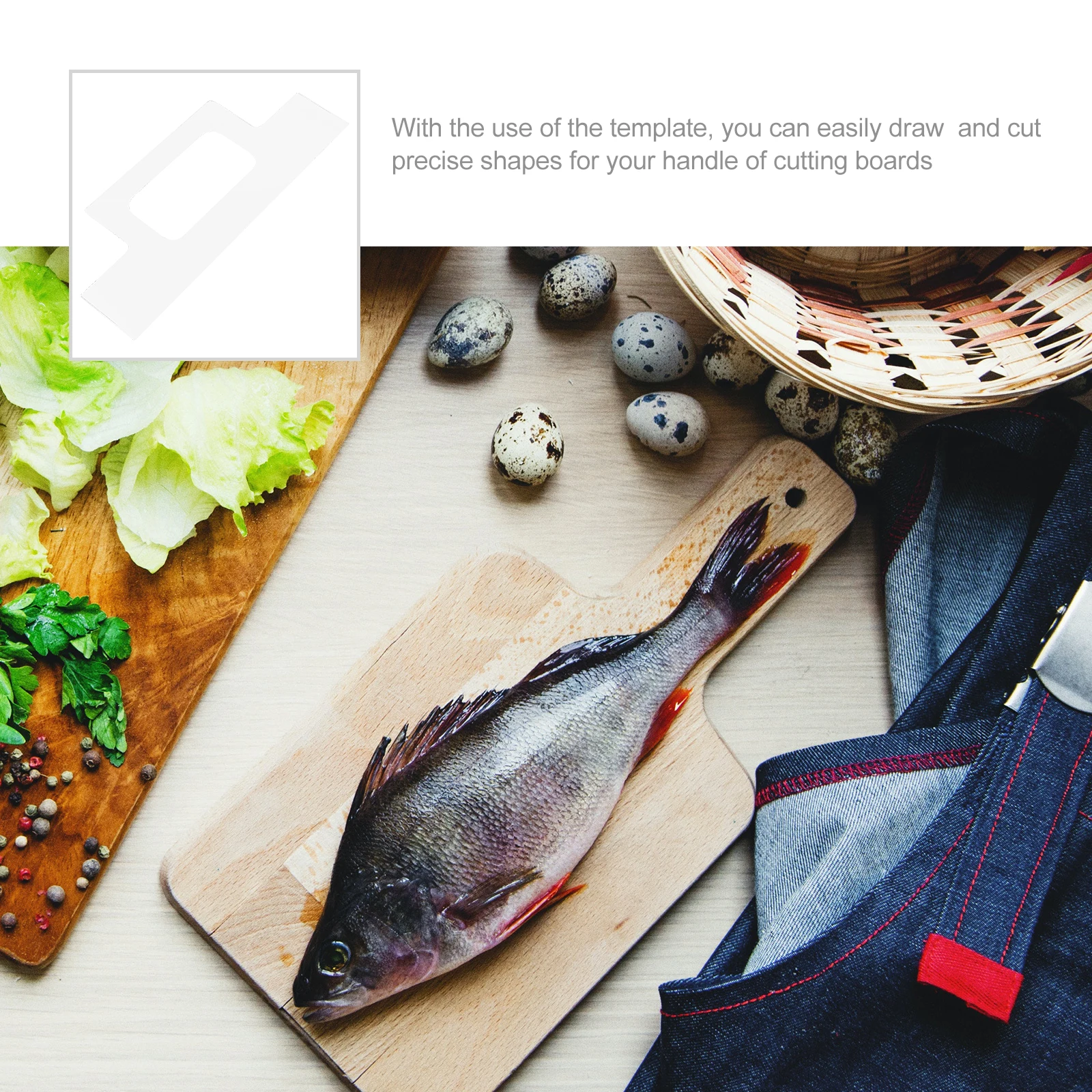 

3 Transparent Acrylic Cutting Board Templates Reusable Kitchen Tool Triangle Shaped Stencils for Woodworking Charcuterie Board H