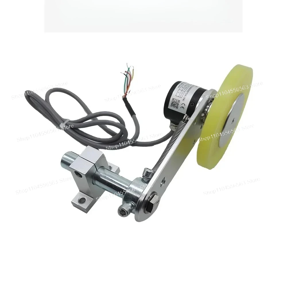 38mm Outer Size 1024PPR Rotary Encoder, Wear-Resistant Silicone Wheels for Measuring