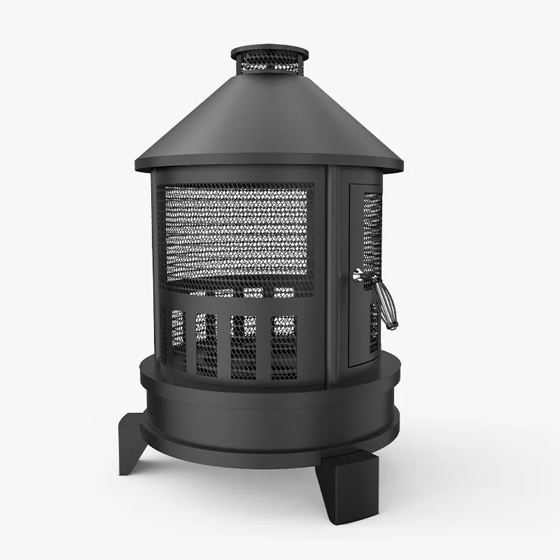 Chimenea con parrilla calefactora multifuncional personalizada para barbacoa al aire libre, chimenea circundante para Hotel, casa de familia, jardín, hoguera