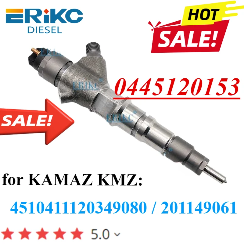 0445120153 Auto Injector 0 445 120 153 Engine Nozzle 0445 120 153 for Bosch KMZ Kamaz 201149061 4510411120349080