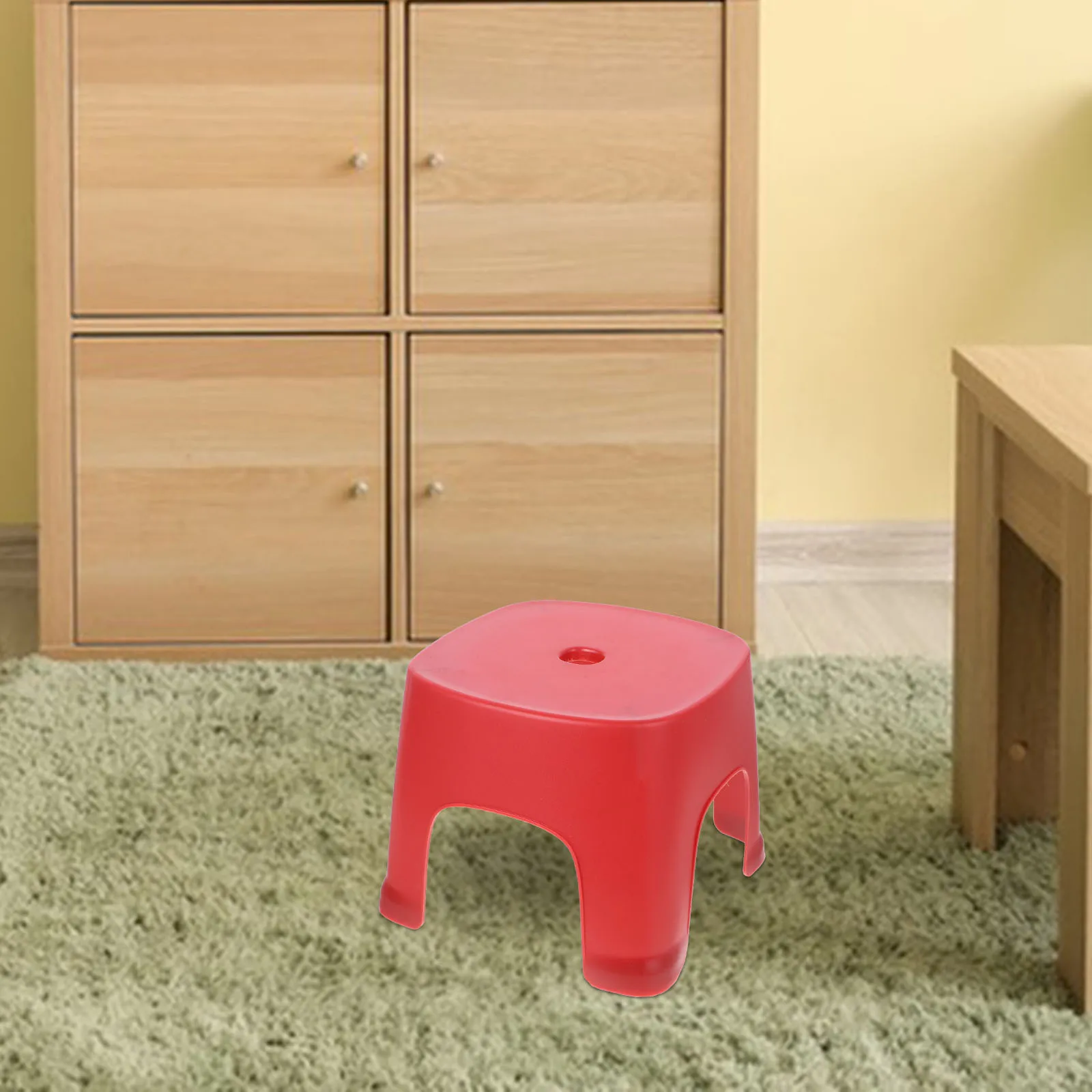 1pc Step Stool For Adults Kids Non-Slip Plastic Footstool Bathroom Household Toilet Stepping Stool For Home Office Use