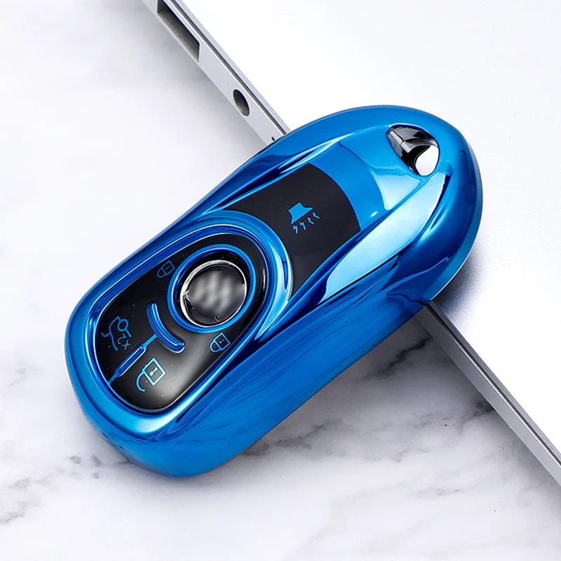 TPU Car Key Cover Bag Case Shell Protector Keychain for Buick Encore Envision Excelle Lacrosse Regal Verano GX GL6