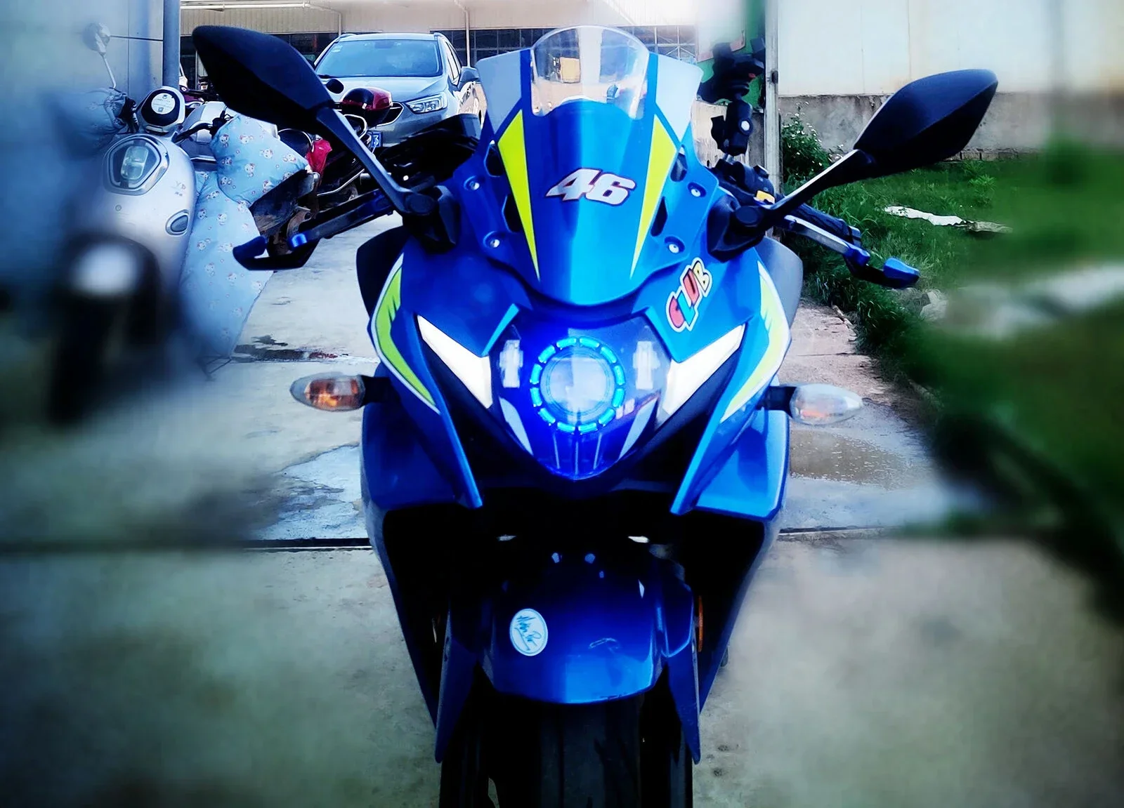 

Подходит для мотоцикла GSX250R/-A модифицированное переднее лобовое стекло, кожух, лобовое стекло.