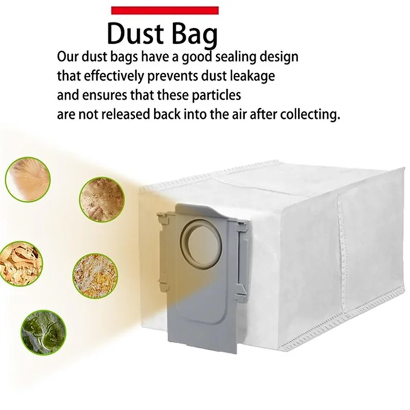 

B99A-42PCS For Roborock Saros Z70 / G30 Space Vacuum Cleaner Replacement Parts Tricut Brush Side Brush Dust Bag Filters Mop Pad
