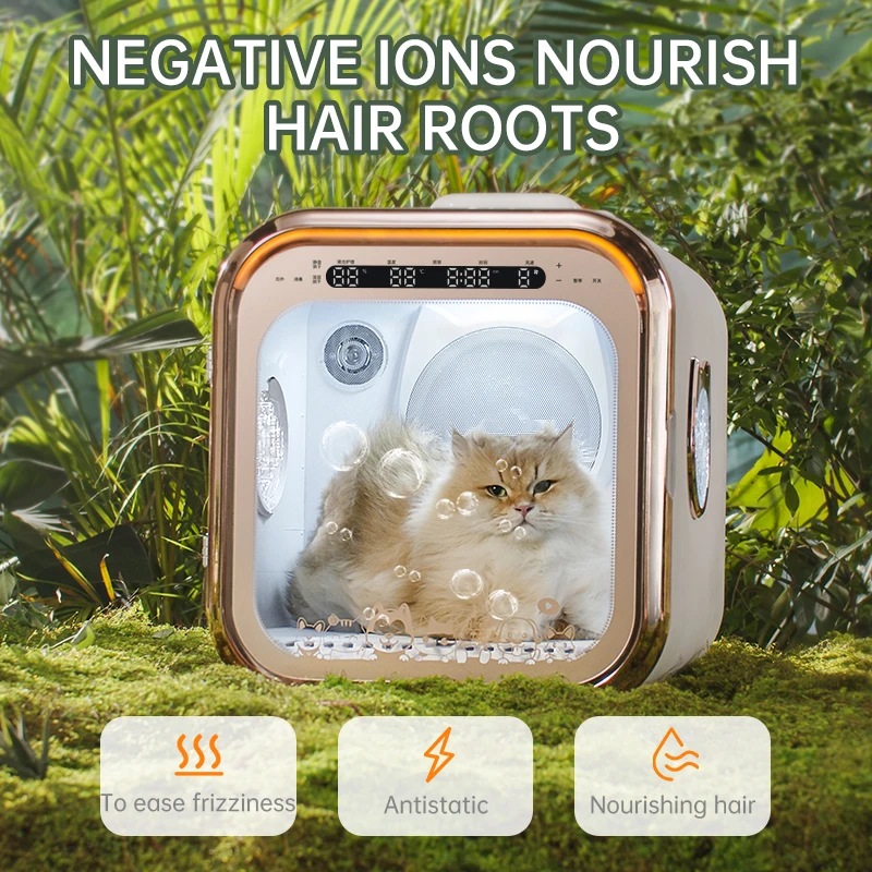 67L Twin Turbine Low Noise Clean Air Pet Drying Cabinet for Dogs Cats Efficient Pet Grooming Dryer Cabin