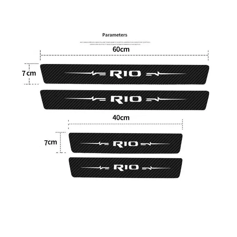 Naklejki na samochód dla KIA Rio Logo K2 K3 KX3 K4 KX5 K7 Auto prog drzwi naklejki folia ochronna taśma odporne na zadrapania akcesoria