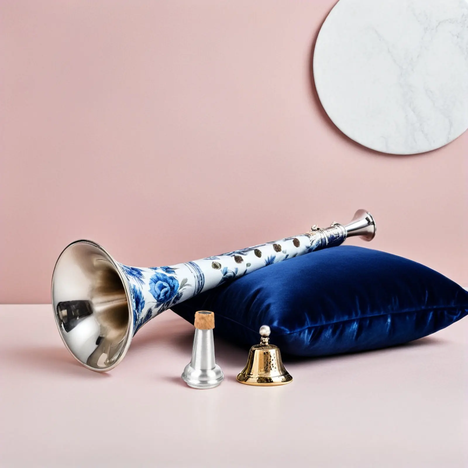 Aluminum Suona Practice Mute Metal Volume Reducer for Home Office Hotel Use Easy Install Remove Suona Sound Dampener Concert