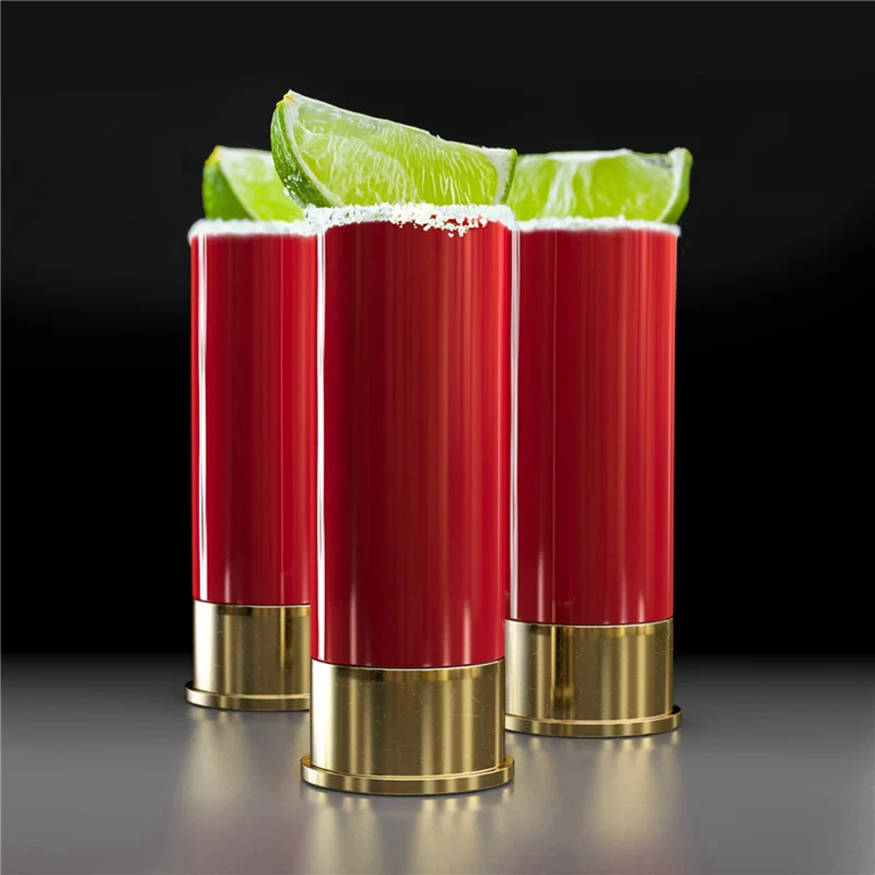 

A74U 8PCS 12 Gauge Shot Glasses Tequila Shot Glass