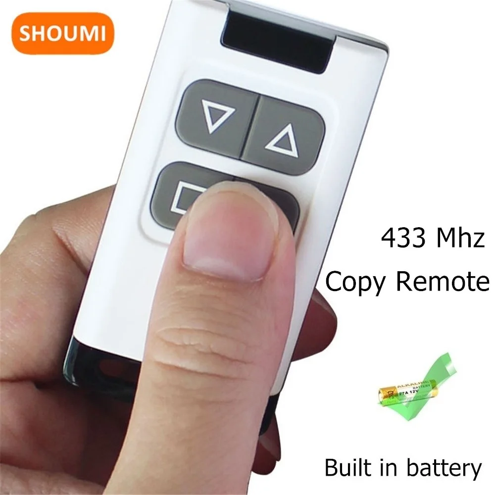 Shoumi Duplicator Key Remote Control 433.89M Copy Remote Controller 433M Universal Clone Code Rolling Code For Gate Garage Door