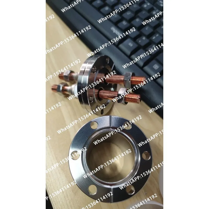 Vacuum Penetration Parts CF35 Electrode Flange CF Ceramic Electrode Vacuum Electrode Flange
