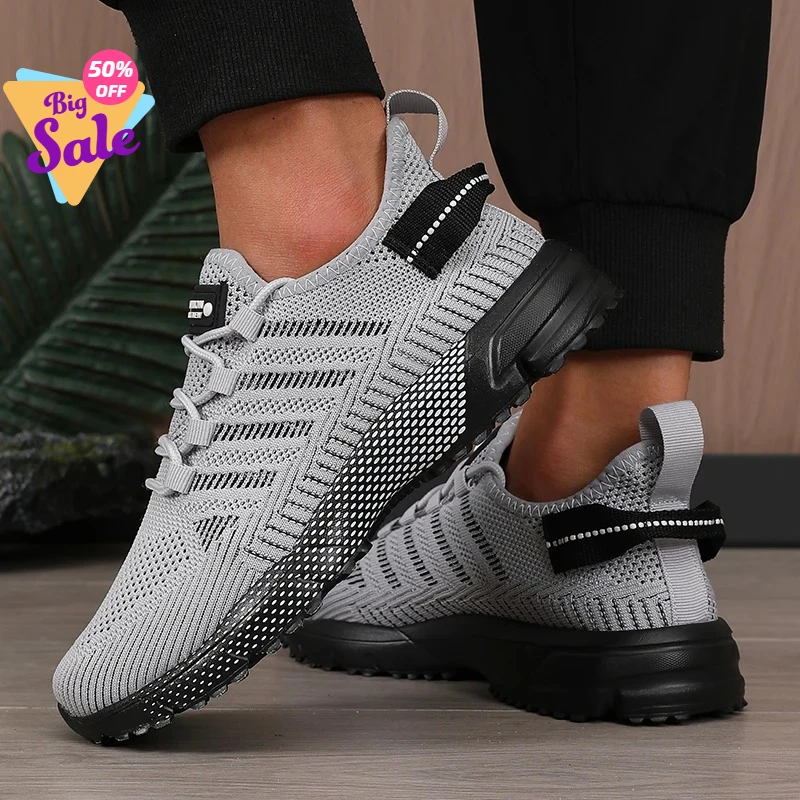 

New Mesh Men's Running Shoes Outdoor Casual Walking Fashion Sports Shoes Breathable Comfortable Training Tennis Shoes for Men