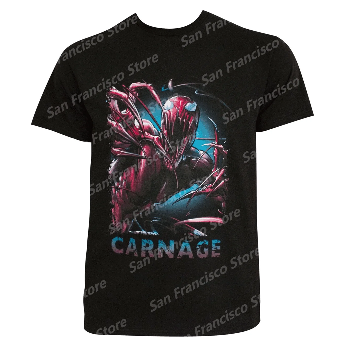 Marvel Summer Spider-Man Venom and Carnage #362 Cover Pattern Boy T-Shirt Kids/Adult Casual Crew Neck Short Sleeve Street Style