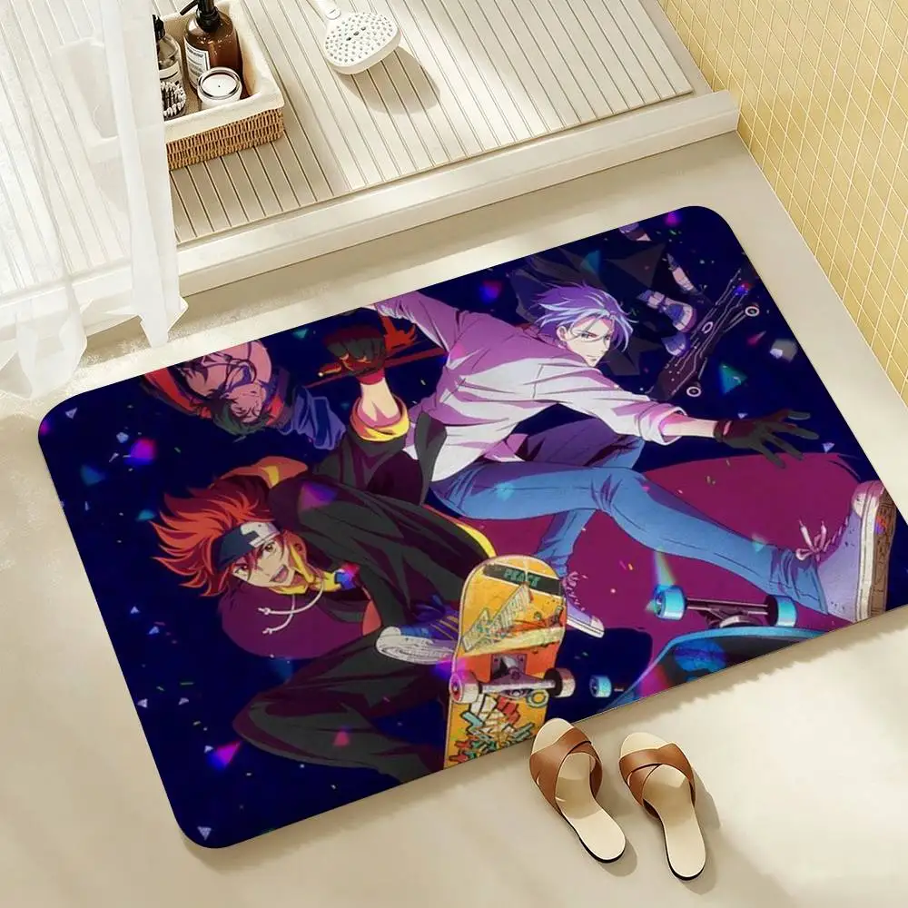 Anime SK8 The Infinity Cartoon  Shower Room Absorbent Small Floor Mat Soft Comfortable Decorative Foot Mat