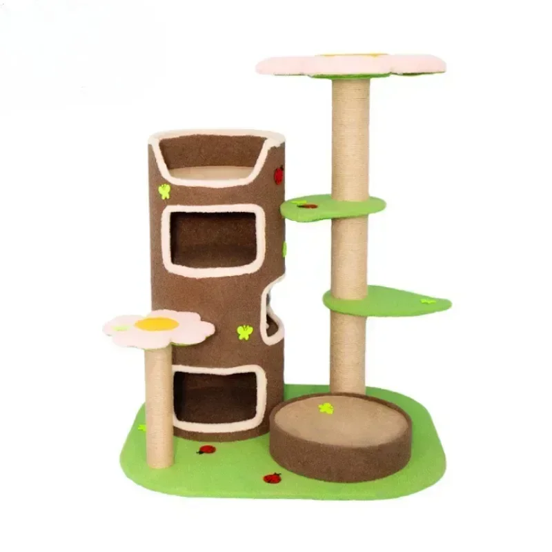 Cat Tower Tree Scratchboard Cat House Toy Cat Climbing Tree Scratcher