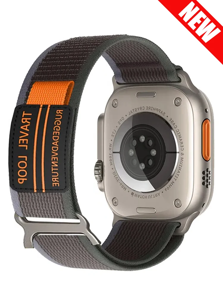 Trail for Apple Watch Ultra 2 Band 49mm 44mm 45mm 40mm 41mm 42mm 38mm nylon bracelet correa iwatch series 8 7 6 5 4 9 se strap
