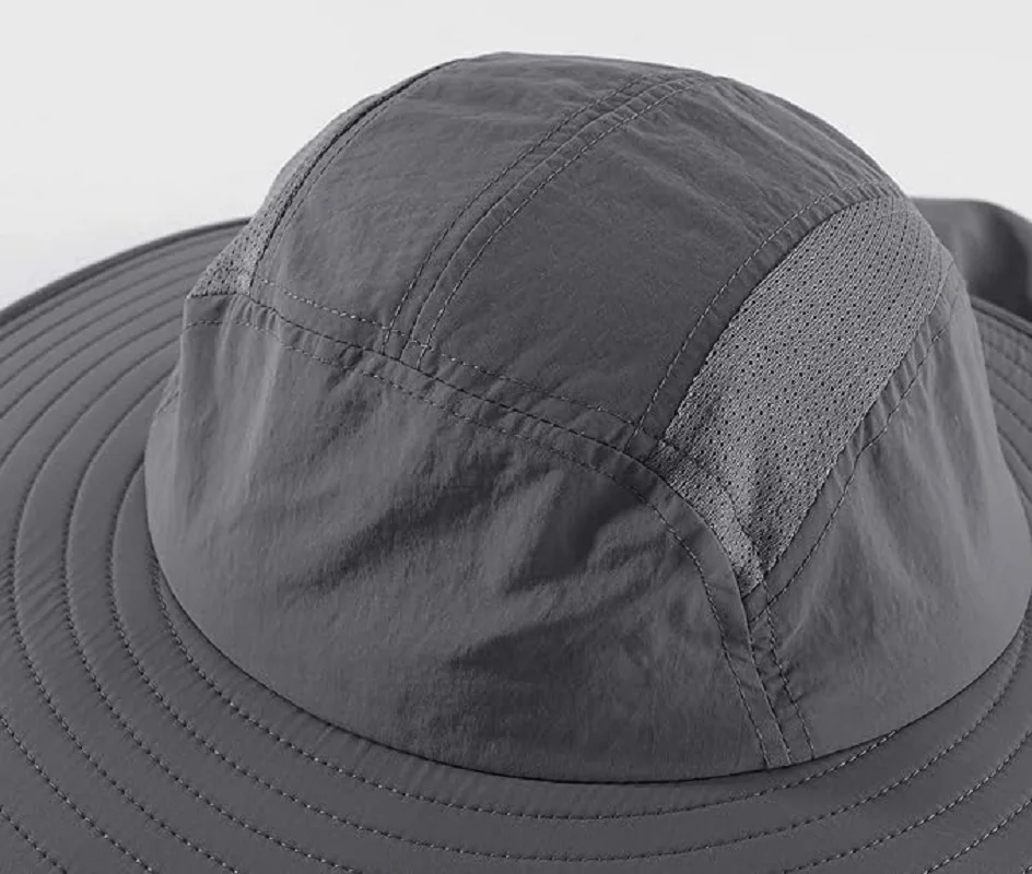 Connectyle Mens Women Summer Sun Hat UPF 50+ Sun Visor Protection Cap Adjustable Quick Dry Wide Brim Fishing Hat with Neck Flap
