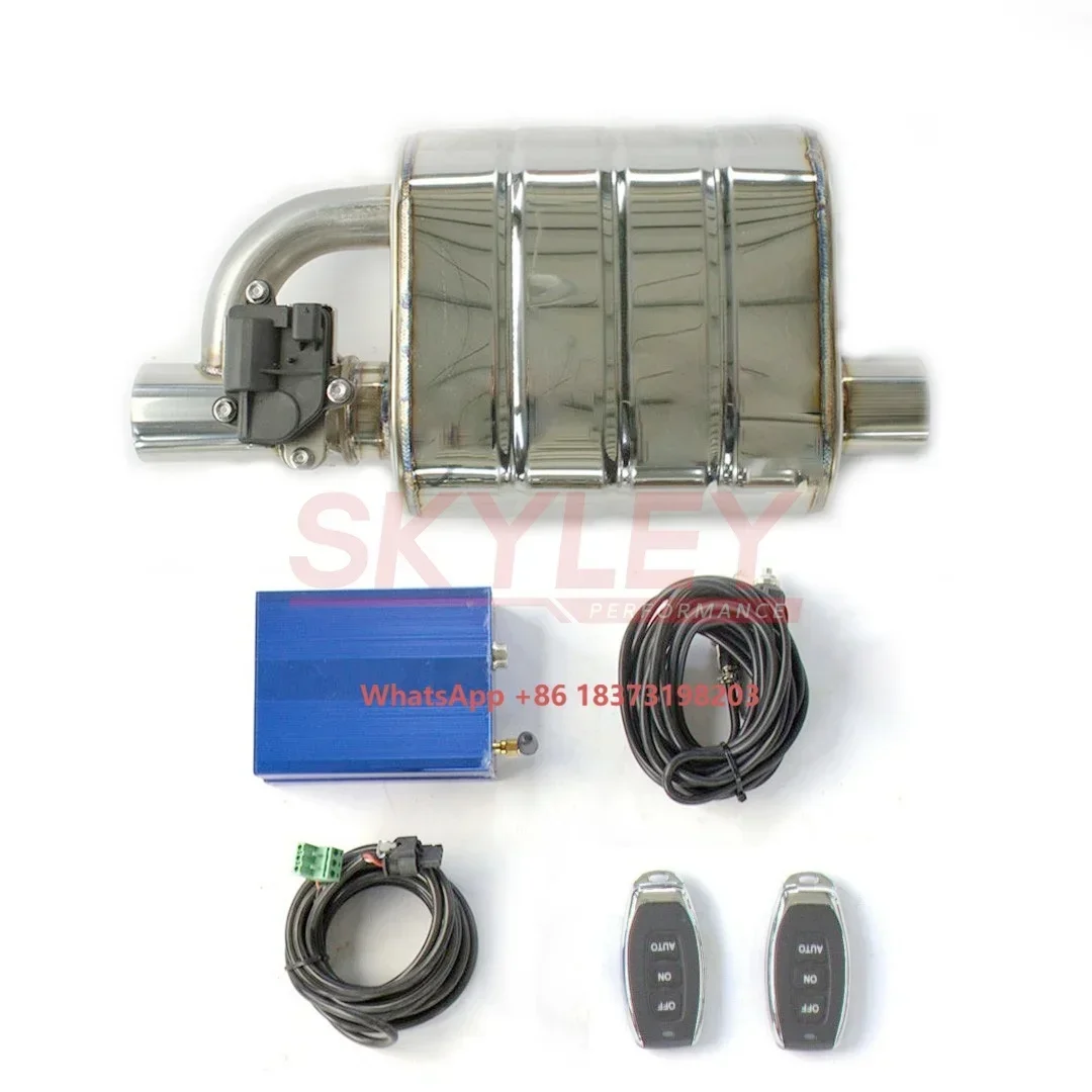 

Performance Electric Exhaust Valve Remote Control Valvetronic Muffler Exhaust Cutout for All Car Model Universal Escape Muffler