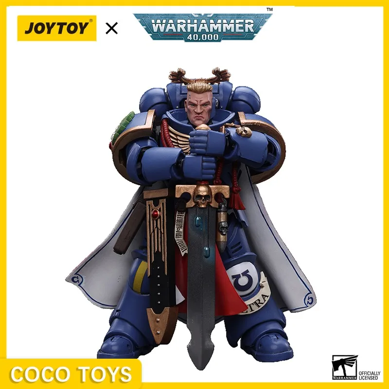 [IN STOCK] JOYTOY Warhammer 40K Action Figure 1/18 Primaris Captain with Power Sword and Plasma Pistol Anime Military Model Toys