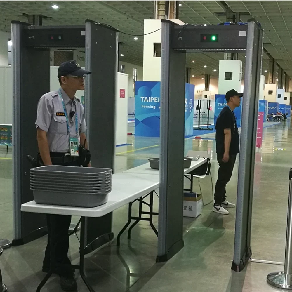 Security industrial walk through metal detectors door