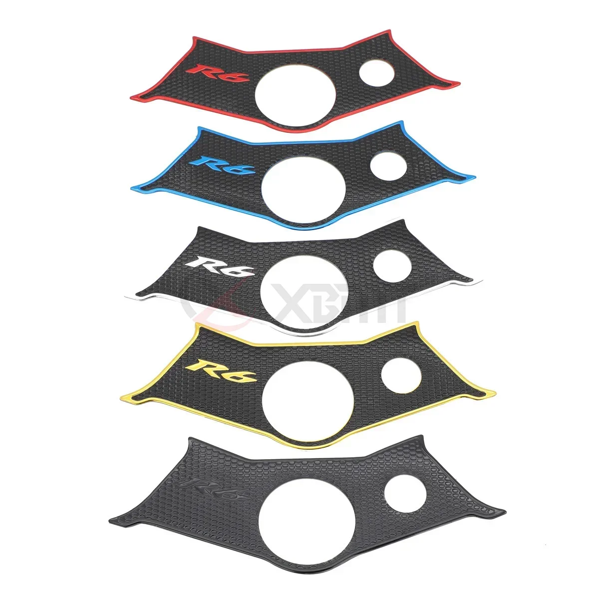 Motorcycle Decal Pad Triple Tree Top Clamp Upper Front End Waterproof Sticker For Yamaha YZF600 YZF R6 YZF-R6 2003 2004 2005