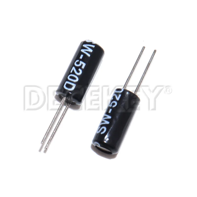 10PCS SW-520D SW520D Vibration Switch Ball Switch 5.2 * 11.5 Angle Switch Tilt Switch