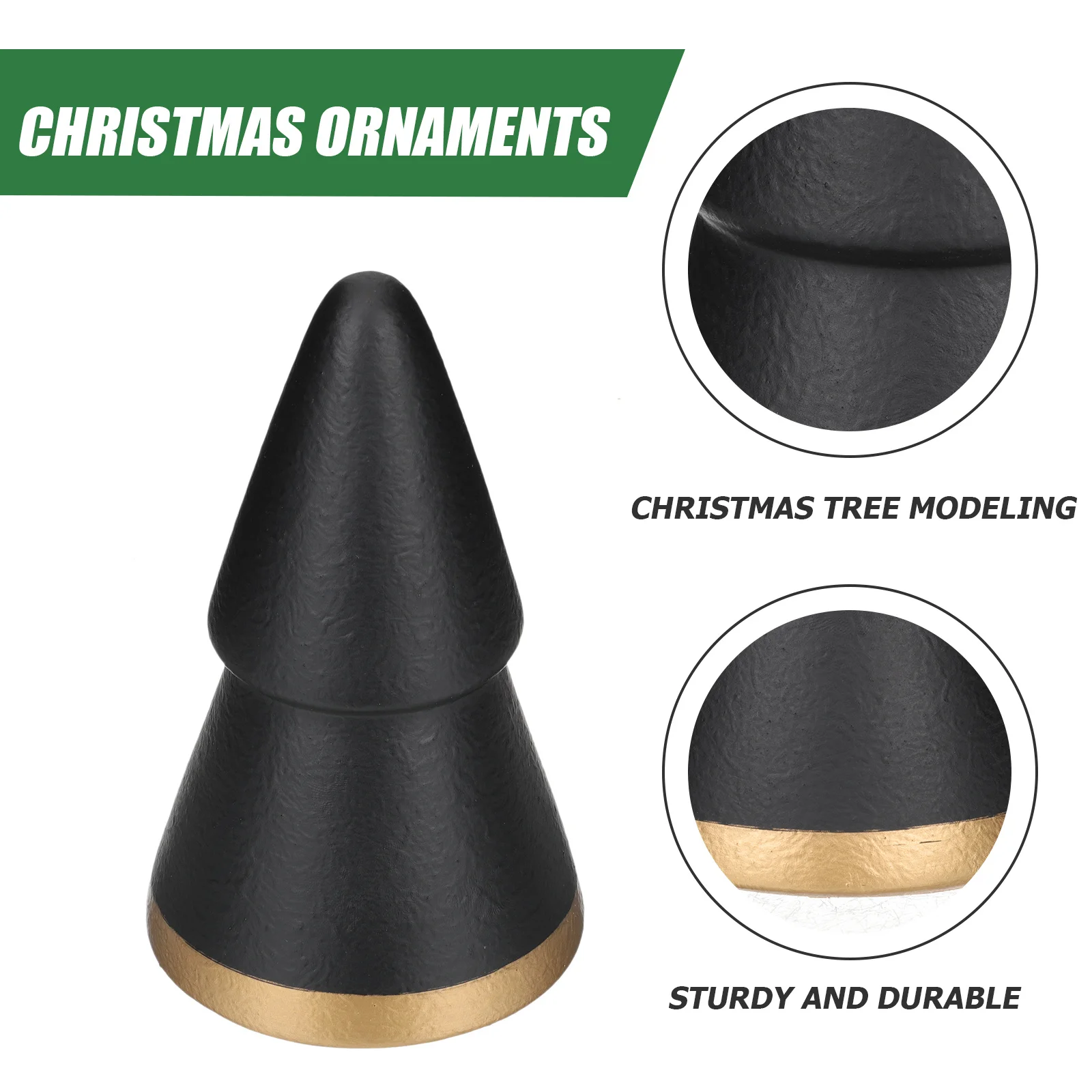 

Luxury Ceramic Christmas Tree Decoration Artistic Design Desktop Xmas Adorn for Family Room Office Space Lovely Xmas Tree