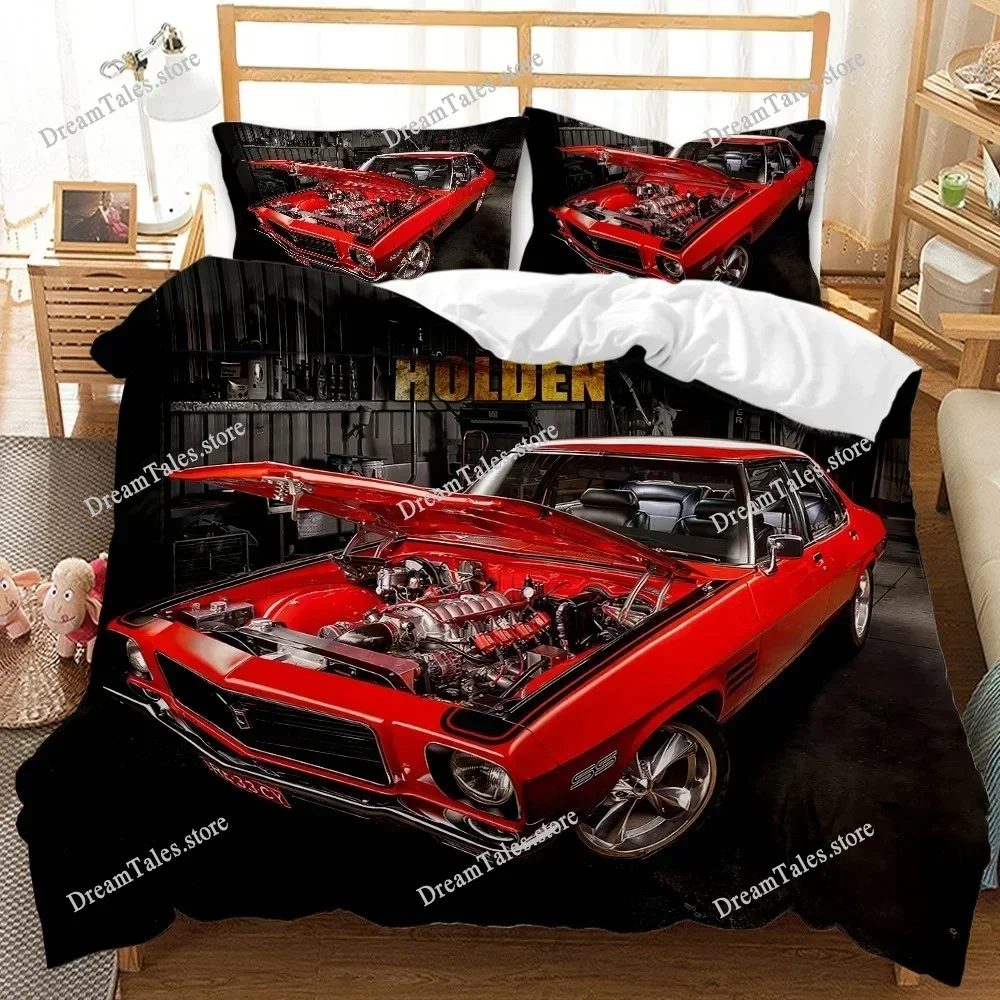 

Vintage Duvet Cover Set Classic Car Automobile Mechanic Nostalgic 50s Bedding Set Twin Queen King Full Polyester Quilt Cover