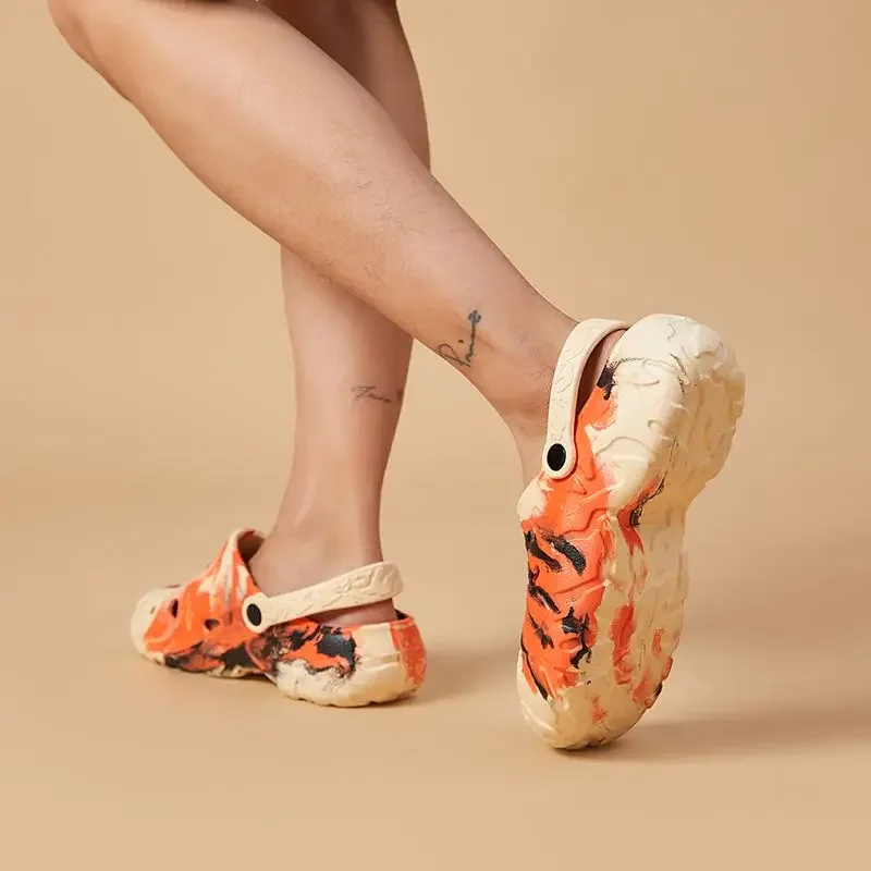 

Travel Men's Shoe Anti-slip Beach Camouflage Soft Sabot Slides Elegant High Quality Fashion Clappers 2025 Trend Eva Male Slipper