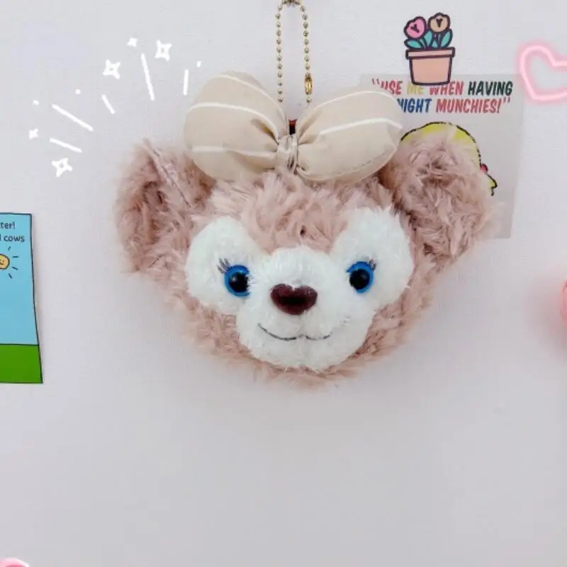 Cute Disney ShellieMay Plush coin purse zipper wallet keychain pendant Creative lipstick headphone storage bag Wholesale gifts
