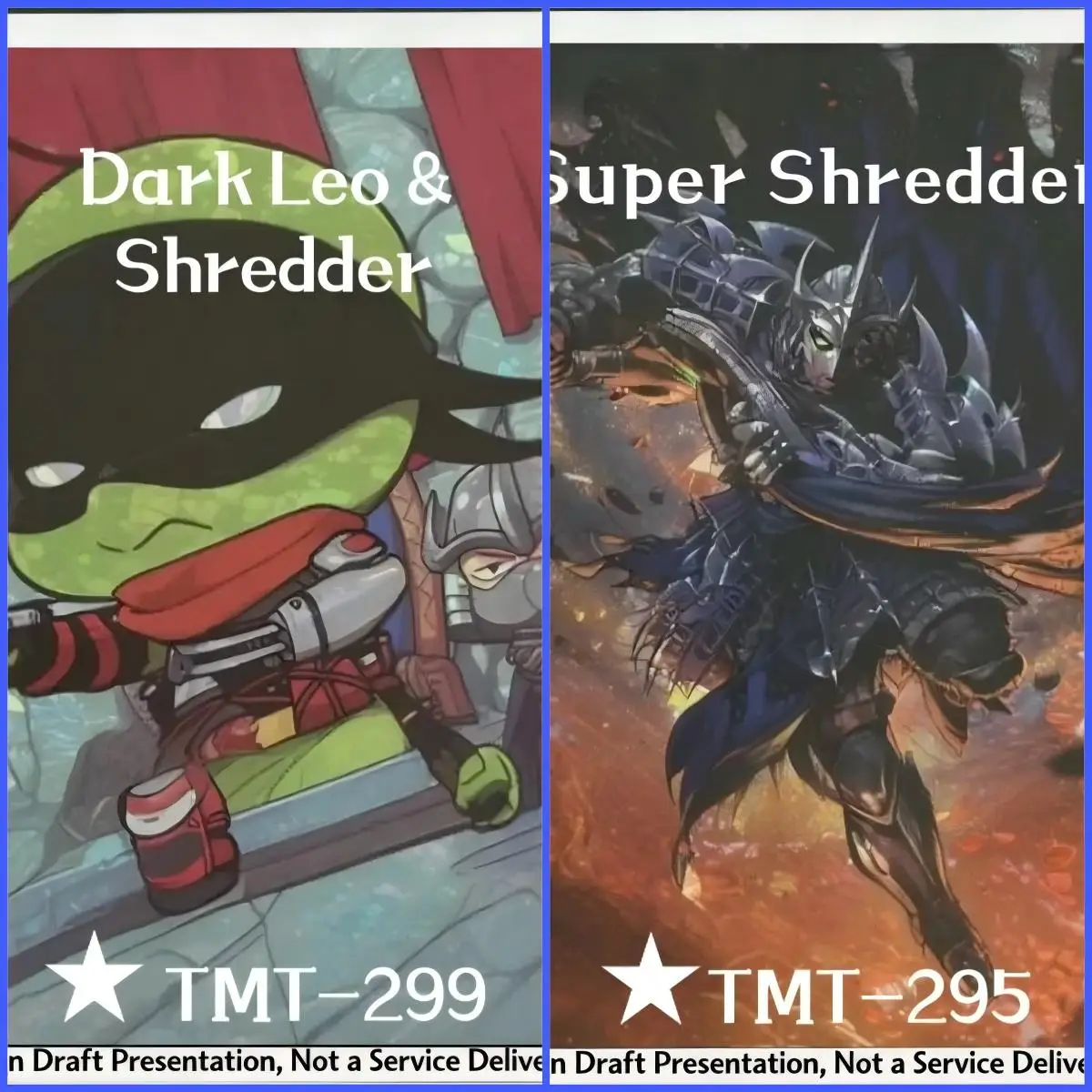 Selling Fracturefoil  part Bloom Tender  Super Shredder  Dark Leo Shredder  Michelangelo, Weirdness  best quality proxy card