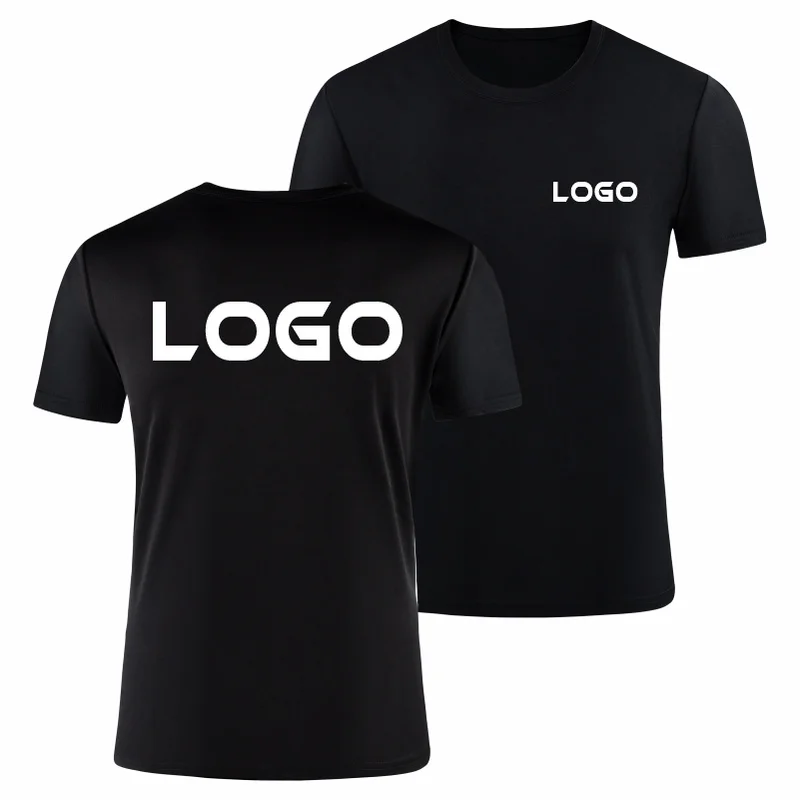 Men's And Women's Quick Drying Round Neck T-shirt Custom 3D Printed Logo Team Game Sports Leisure And Fitness Custom Logo Top Su