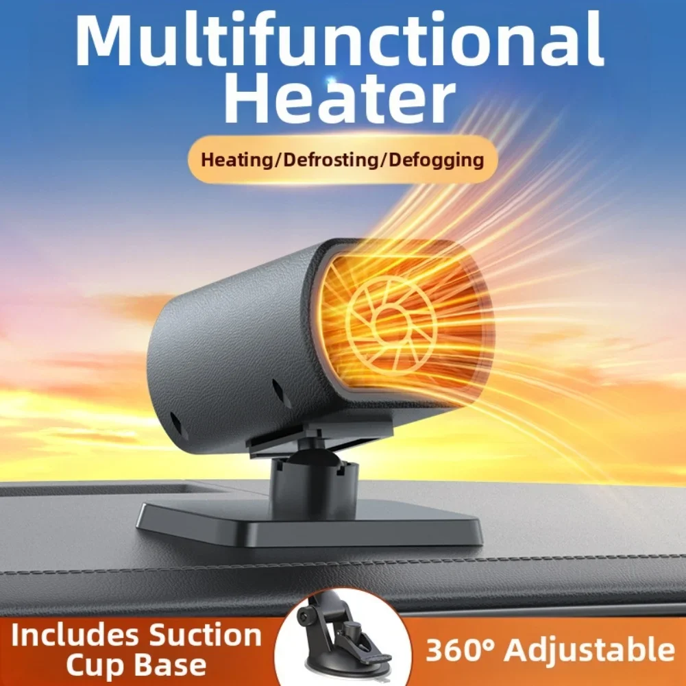 12V Car Heater Demister For Windows Windshield Defrosting Heater Adjustable Portable 360° Rotation Car Heater Car Accessories