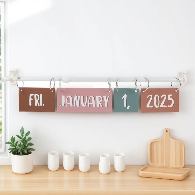 

1 Set Colorful Flip Calendar Boho Classroom Bulletin Board Wall Calendar 2024-2028 Vertical Display Easy Installation