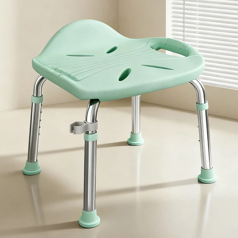 Bath stool lift bathroom elderly children non-slip chair punching free pregnant woman anti-fall shower stool 5