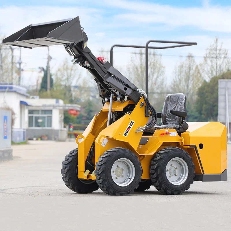 2026 جرافة انزلاقية صغيرة ديزل CE Epa Kubota محرك محمل صغير الزاحف 500 كجم 1 طن جرافة ذات عجلات صغيرة للبيع