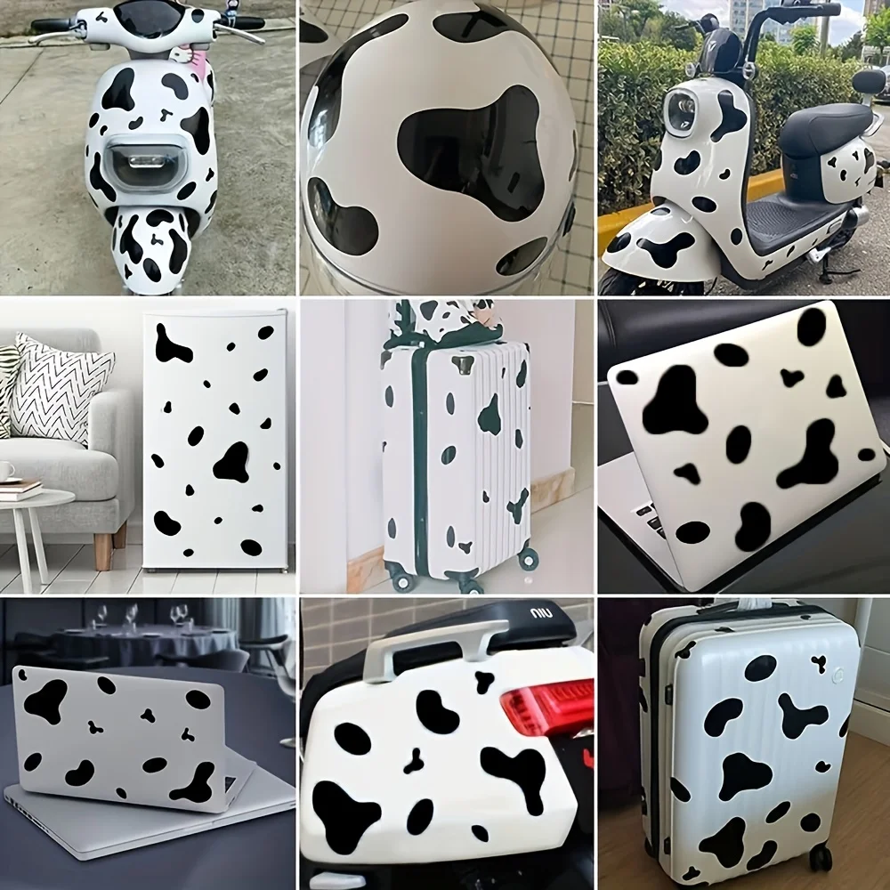 

Милый дизайн с рисунком коровы, подходит для автомобилей, мотоциклов, ноутбуков, домашнего декора, полиэстеровая наклейка с изображением коровы.