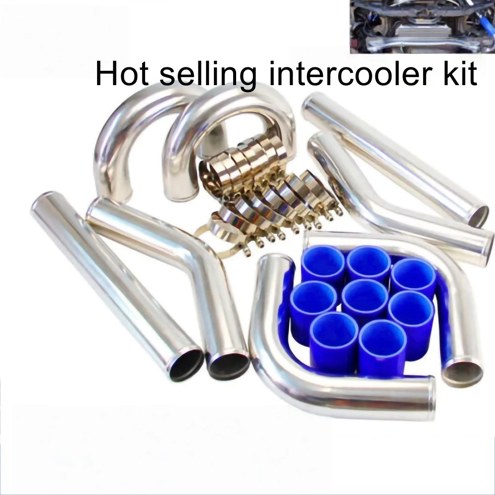 

Комплект алюминиевых трубок турбоинтеркулера для тюнинга автомобиля, 2,5 дюйма, 63 мм/3 дюйма, 76 мм, выхлопная впускная труба