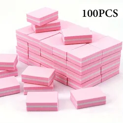 50/100Pcs Mini Buffing Sanding Files Block Pedicure Manicure Care Nail Art Buffer Polish Manicure Pedicure Nail File Tools