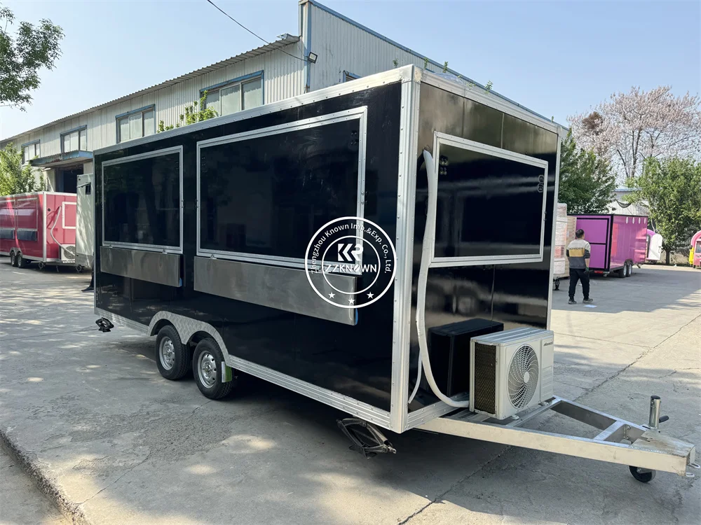 

Mobile Street Customized Food Cart Sale Snack Coffee Ice Cream Kiosk Concession Trailer Vending Fast Carts Trailer